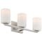 Access Lighting Sienna, 3 Light Vanity, Brushed Steel Finish, Opal Glass 62623-BS/OPL - alternate 6